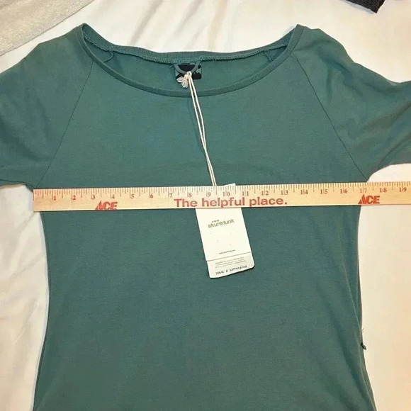 2/$30 Skunkfunk Anixe Size 4 Dress Long Sleeve Black Green Grunge Punk - Picture 6 of 16